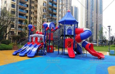 房地产百世小屋系列户外滑梯组合